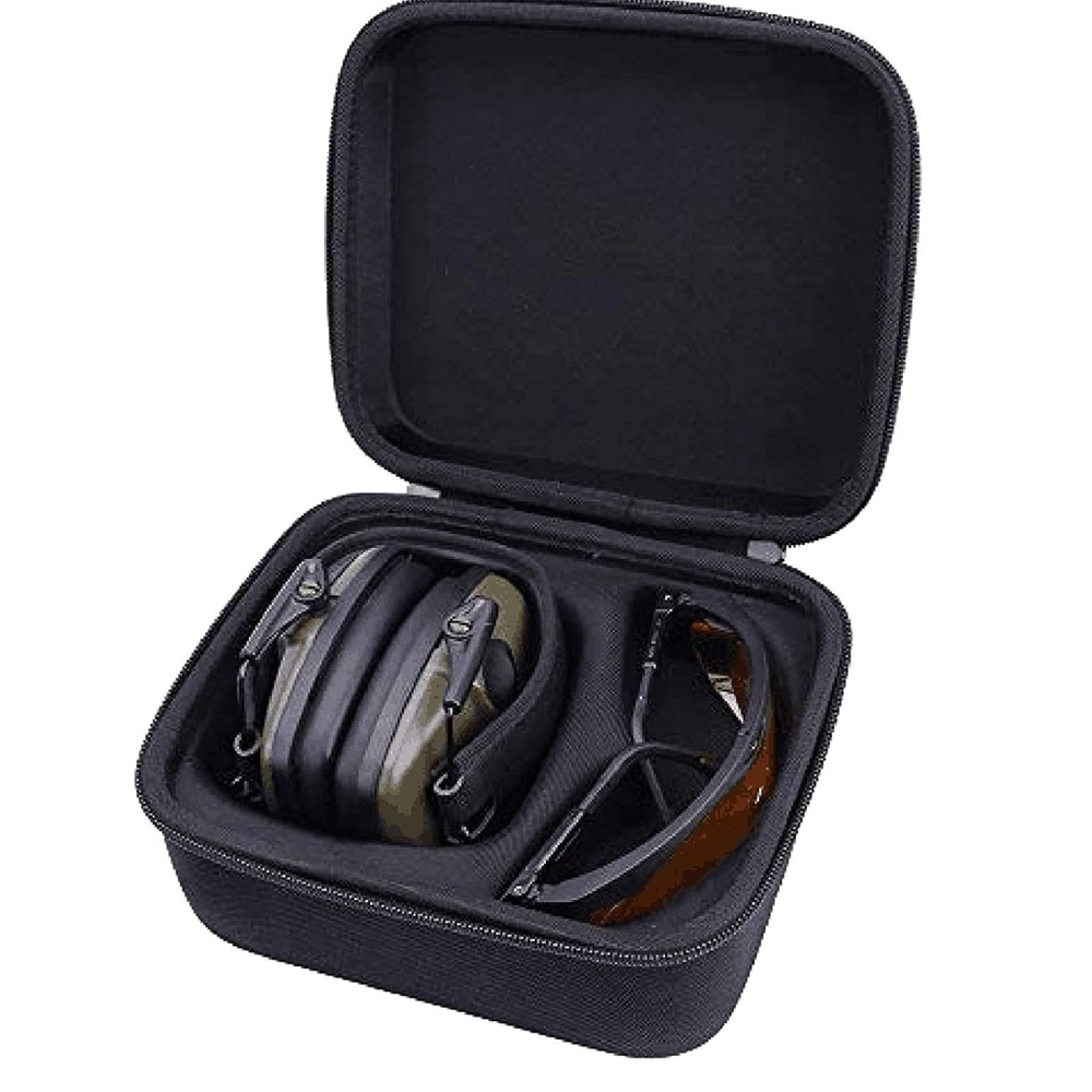 Black Earmuff And Glasses Case